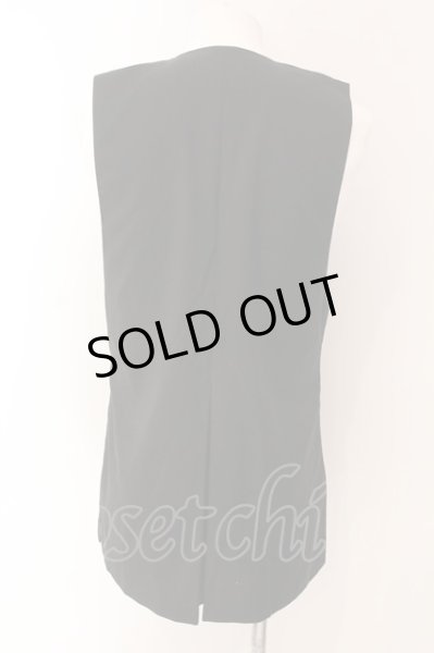 画像2: NO ID. BLACK / シームドロングベスト 1 ブラック O-25-03-09-014-NO-to-YM-OS (2)