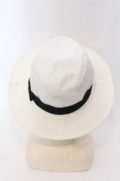 画像3: TORNADO MART / ツバ広ジャガードハット  ホワイト O-25-03-09-129-TO-za-YM-ZT133 (3)