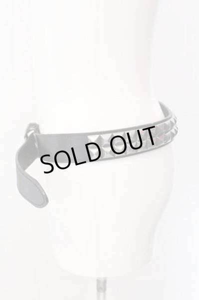 画像3: MURDER LICENSE / クラウンバックルスタッズベルト  ブラックｘシルバー O-25-03-09-133-MU-za-YM-OS (3)