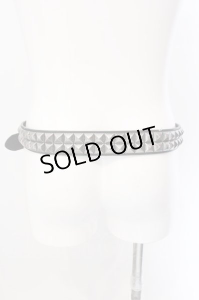 画像4: MURDER LICENSE / クラウンバックルスタッズベルト  ブラックｘシルバー O-25-03-09-133-MU-za-YM-OS (4)