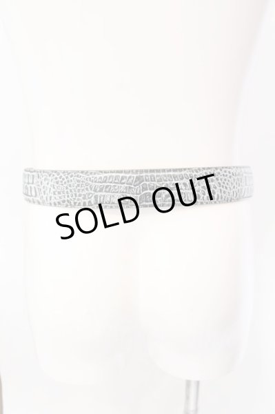 画像3: TORNADO MART / スネークバックルエンボスベルト  シルバーｘホワイトｘブラック O-25-03-09-135-TO-za-YM-ZT-MK001 (3)