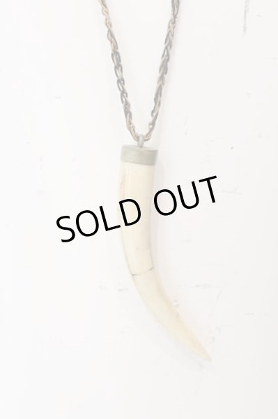 画像1: goa / ラージホーンネックレス  ナチュラル O-25-03-09-141-go-za-YM-ZT128 (1)