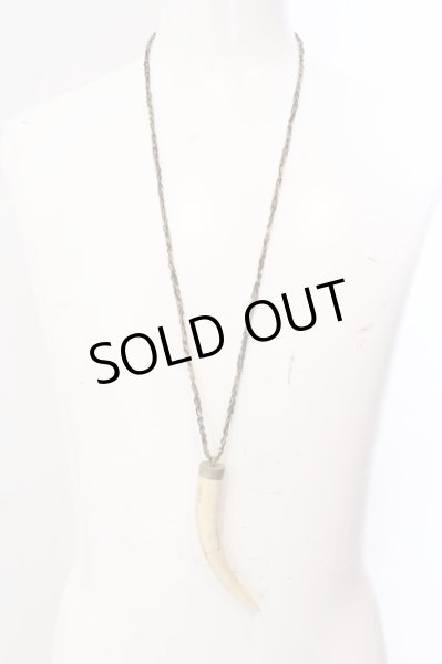 画像2: goa / ラージホーンネックレス  ナチュラル O-25-03-09-141-go-za-YM-ZT128 (2)