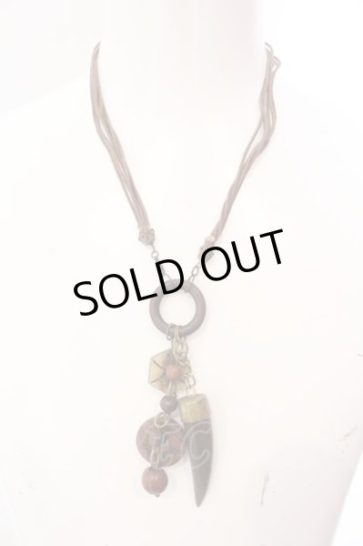 画像1: goa / ホーンネックレス  ブラウン O-25-03-09-142-go-za-YM-ZT128 (1)