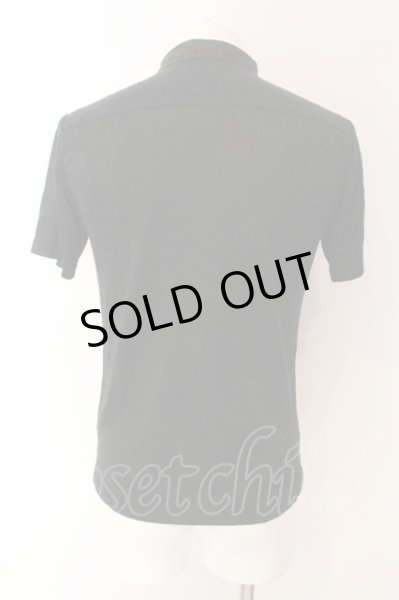 画像2: TORNADO MART / R/Eレオパードジャガードポロシャツ L ブラック O-25-03-09-016-TO-ts-YM-ZT353 (2)