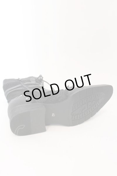 画像6: LOVEHUNTER / ポインテッドトゥベルトヒールレースアップブーツ 41（約26cm） ブラック O-25-03-09-144-LO-sho-YM-OS (6)