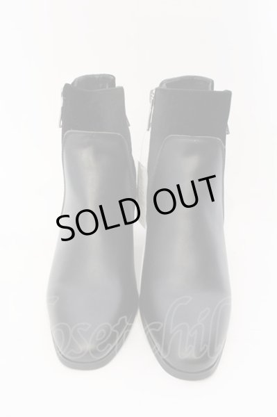 画像2: endevice / 両サイドジップヒールブーツ 44（約27cm) ブラック O-25-03-09-146-en-sho-YM-OS (2)