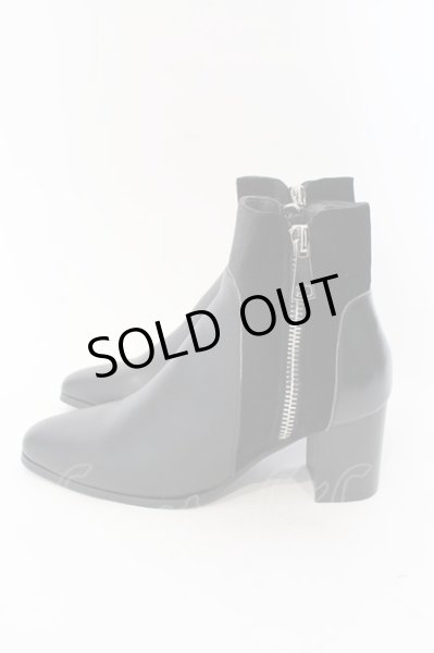 画像3: endevice / 両サイドジップヒールブーツ 44（約27cm) ブラック O-25-03-09-146-en-sho-YM-OS (3)