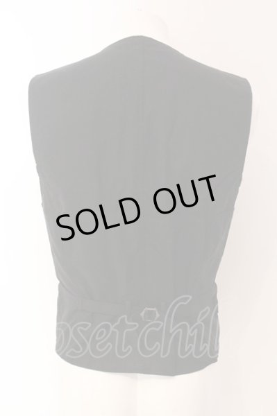 画像2: NO ID. / リネンフェイクレイヤードベスト 2 ブラック O-25-03-09-017-NO-to-YM-ZT353 (2)