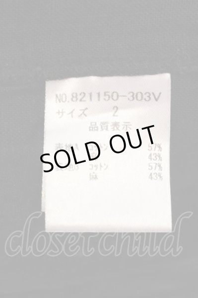 画像3: NO ID. / リネンフェイクレイヤードベスト 2 ブラック O-25-03-09-017-NO-to-YM-ZT353 (3)