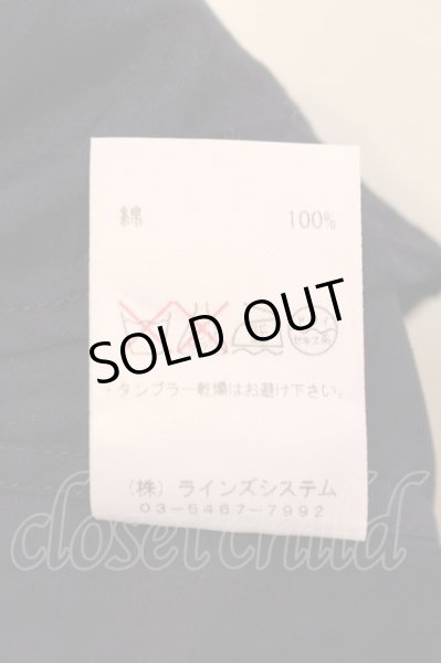 画像3: ato / ゴールドライン比翼半袖シャツ 44 ネイビーｘゴールド O-25-03-09-018-at-sh-YM-ZT355 (3)