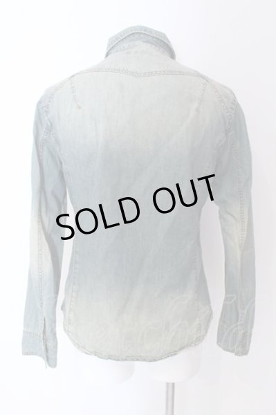 画像2: TORNADO MART / ウォッシュドデニムシャツ L インディゴ O-25-03-09-019-TO-sh-YM-ZT353 (2)