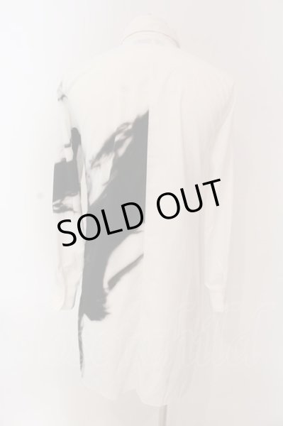 画像2: CIVARIZE / Gorgeモードバイカラープリントロングシャツ 44 ホワイト O-25-03-09-024-CI-sh-YM-ZT355 (2)