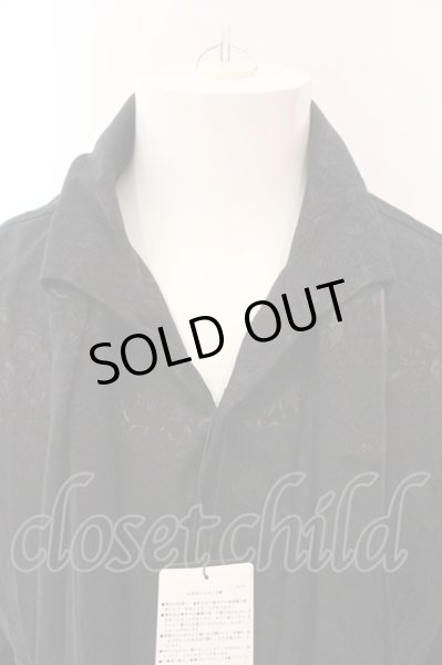 画像2: TORNADO MART / ローズJQストール付きイタリアンBDシャツ XXL ブラック O-25-03-09-028-TO-sh-YM-OS (2)