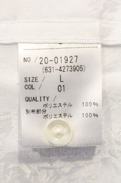 画像4: TORNADO MART / ローズJQストール付きイタリアンBDシャツ L ホワイト O-25-03-09-030-TO-sh-YM-ZT381 (4)