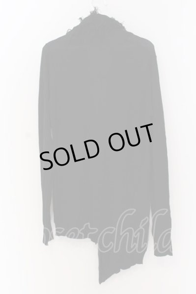 画像3: CIVARIZE / フリンジネックアシンメトリーカーディガン 44 ブラック O-25-03-13-028-CI-to-YM-OS (3)