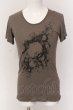 画像1: SRIVER / スプラッシュプリントTシャツ 2 ライトブラウン O-25-03-13-029-SR-ts-YM-ZT0316G (1)