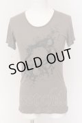 SRIVER / スプラッシュプリントTシャツ 2 ライトブラウン O-25-03-13-029-SR-ts-YM-ZT0316G
