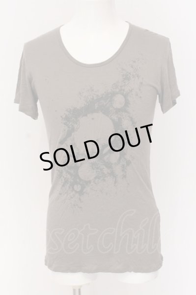 画像1: SRIVER / スプラッシュプリントTシャツ 2 ライトブラウン O-25-03-13-029-SR-ts-YM-ZT0316G (1)
