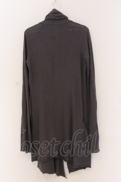 画像4: LGB / CARDI/STD ダメージカーディガン 0（レディース） チャコール O-25-03-13-030-LG-to-YM-ZT336 (4)