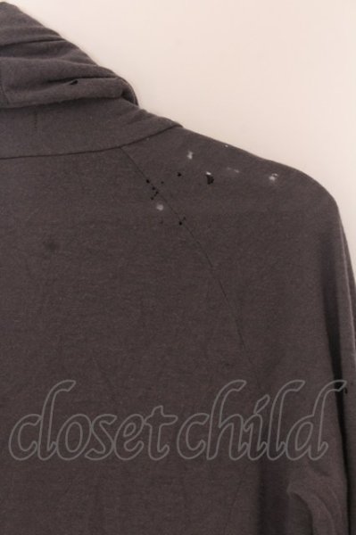 画像5: LGB / CARDI/STD ダメージカーディガン 0（レディース） チャコール O-25-03-13-030-LG-to-YM-ZT336 (5)