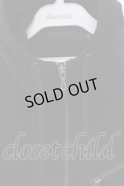 画像2: FUGA / ハイネックジップアップパーカー 46 ブラック O-25-03-13-037-FU-to-YM-OS (2)