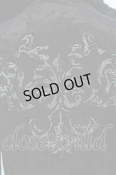 画像6: TRAVAS / ストーンベルベットレイヤードパーカー 46 ブラック O-25-03-13-040-TR-to-YM-OS (6)