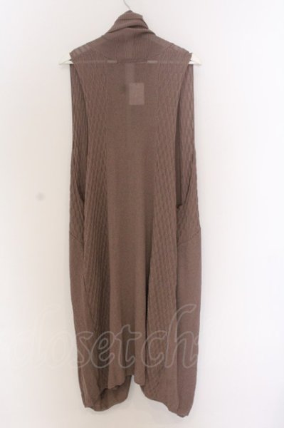 画像3: NO ID. BLACK / ノースリーブニットロングガウン ONE ベージュ O-25-03-13-045-NO-to-YM-ZT336 (3)