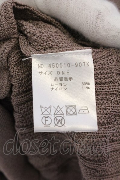 画像4: NO ID. BLACK / ノースリーブニットロングガウン ONE ベージュ O-25-03-13-045-NO-to-YM-ZT336 (4)