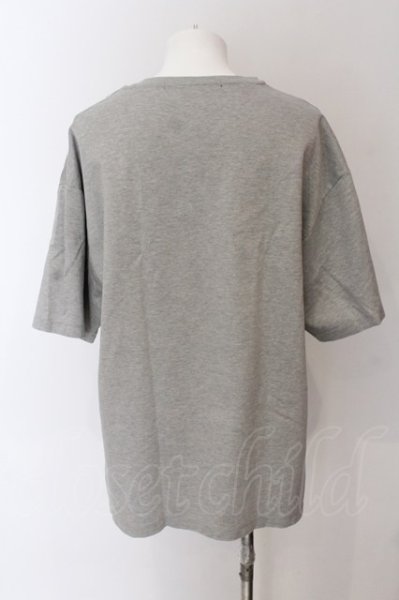 画像2: NO ID. / CパールヴァティシルケットスムースBIG-Tシャツ 2 グレー O-25-03-13-046-NO-ts-YM-ZT248 (2)