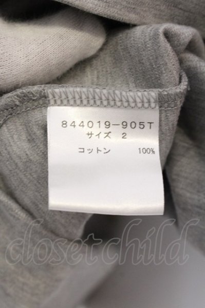 画像3: NO ID. / CパールヴァティシルケットスムースBIG-Tシャツ 2 グレー O-25-03-13-046-NO-ts-YM-ZT248 (3)