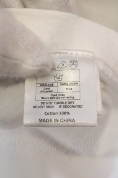 画像4: NO ID. BLACK / ストーンスター襟BIG Tシャツ 3 ホワイト O-25-03-13-047-NO-ts-YM-ZT248 (4)