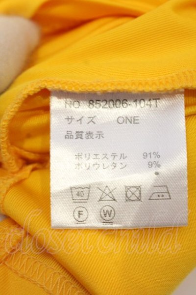 画像3: NO ID. / ドロップショルダードレープBIG Tシャツ ONE イエロー O-25-03-13-048-NO-ts-YM-ZT248