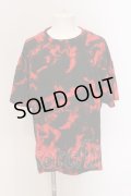 NO ID. BLACK / 宗教柄BIG Tシャツ  レッド O-25-03-13-049-NO-ts-YM-OS