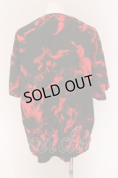 画像3: NO ID. BLACK / 宗教柄BIG Tシャツ  レッド O-25-03-13-049-NO-ts-YM-OS (3)