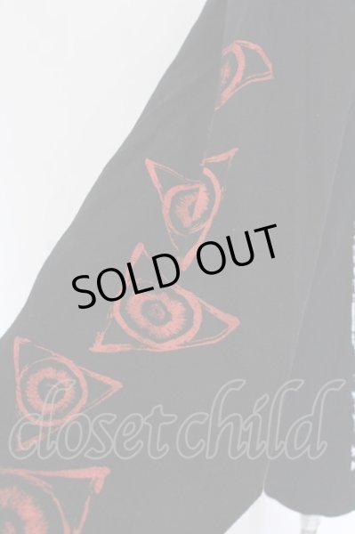 画像2: ガリュウホンポ / 瞳ロングTシャツ  ブラック O-25-03-13-005-GA-to-YM-OS (2)