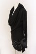 画像2: NO ID. BLACK / C天竺ドレープフーデッドカットソー 1 ブラック O-25-03-13-052-NO-to-YM-ZT0324N (2)