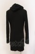 画像4: NO ID. BLACK / C天竺ドレープフーデッドカットソー 1 ブラック O-25-03-13-052-NO-to-YM-ZT0324N (4)