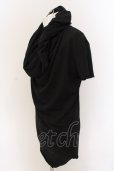 画像2: NO ID. BLACK / C天竺ドレープフーデッドTシャツ 1 ブラック O-25-03-13-053-NO-ts-YM-ZT030 (2)