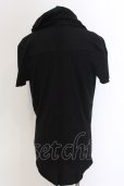 画像4: NO ID. BLACK / C天竺ドレープフーデッドTシャツ 1 ブラック O-25-03-13-053-NO-ts-YM-ZT030 (4)