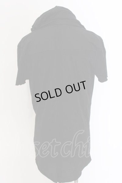 画像4: NO ID. BLACK / C天竺ドレープフーデッドTシャツ 1 ブラック O-25-03-13-053-NO-ts-YM-ZT030