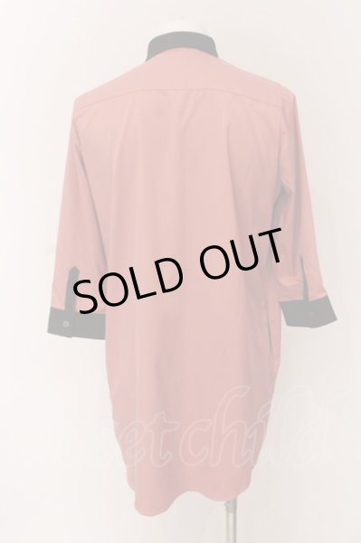 画像2: NO ID. BLACK / 7分袖クレリックロングシャツ 1 ピンク O-25-03-13-054-NO-sh-YM-ZT343 (2)
