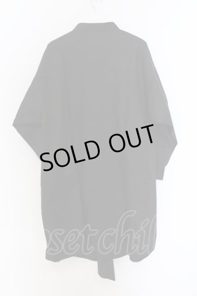 画像2: NO ID. BLACK / BIGロングプリントシャツ ONE ブラック O-25-03-13-059-NO-sh-YM-ZT335 (2)