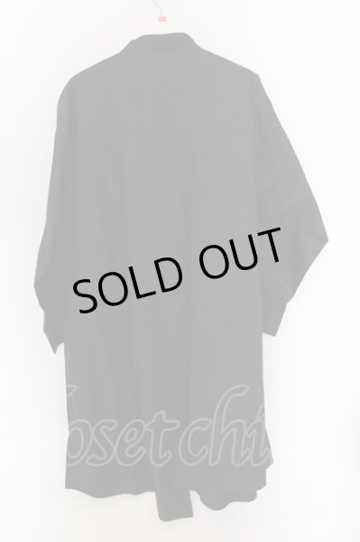 画像2: NO ID. BLACK / BIGロングプリントシャツ ONE ブラック O-25-03-13-060-NO-sh-YM-ZT335 (2)