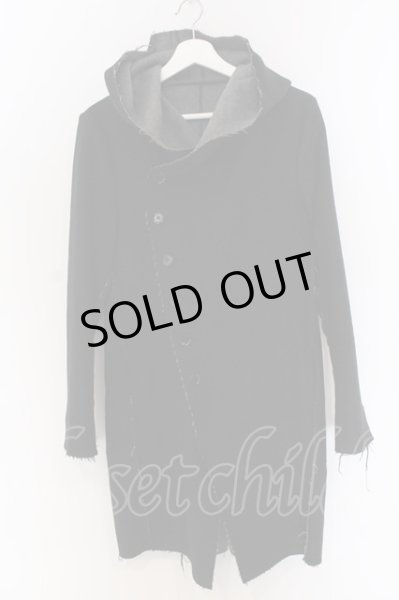 画像1: NO ID. BLACK / Wフェイスフーデットコート 1 ブラック O-25-03-13-062-NO-ou-YM-ZT-M126 (1)