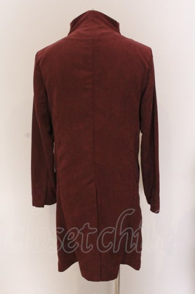 画像3: NO ID. BLACK / ハイカラーラップコート 1 ワイン O-25-03-13-064-NO-ja-YM-ZT-M126 (3)