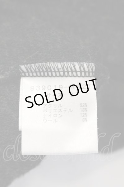 画像3: NO ID. / ビキューレラムパイルV/Nプルオーバーニットソー 2 ブラック O-25-03-13-068-NO-to-YM-ZT333 (3)