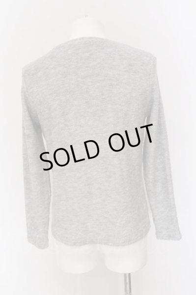 画像2: NO ID. / ビキューレラムパイルC/Nニット 1 グレー O-25-03-13-069-NO-to-YM-ZT333 (2)