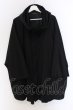 画像1: NO ID. BLACK / フーデッドポンチョジャケット ONE ブラック O-25-03-13-073-NO-ja-YM-ZT0316F (1)