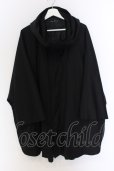 画像1: NO ID. BLACK / フーデッドポンチョジャケット ONE ブラック O-25-03-13-073-NO-ja-YM-ZT0316F (1)